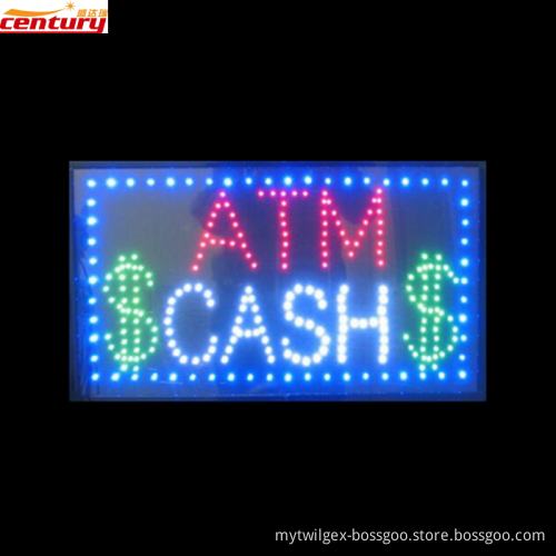 wholesale china factory price custom ATM cash animated led sign